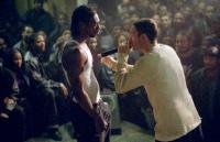 Jimmy (Eminem) finds his voice in a showdown with rival rapper, Lotto (Nashawn Breedlove)