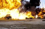 The demilitarized zone between North and South Korea erupts into explosions