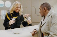 Sam Rockwell as Zaphod Beeblebrox 
and Mos Def as Ford Prefect