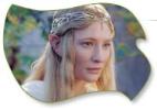 Oldest of all the Elves that remain in Middle-earth, the Lady Galadriel dwells in the forest haven of Lothl�rien, surrounded by her Elven followers, and husband Celeborn. Of all the wise, Galadriel is possessed of the greatest foresight and bestowed upon Frodo several gifts to help him in his quest, including the Phial of Light. She knows that the time of Elves is coming to an end, and soon she must join her kind leaving the shores of Middle-earth for the Immortal Lands to the west.